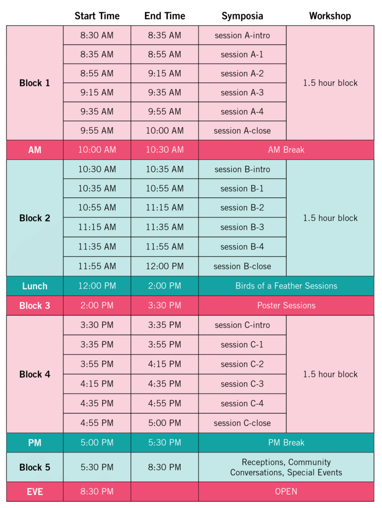 Image with embedded daily schedule