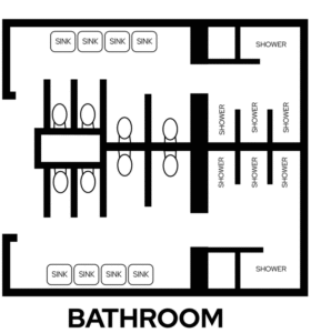 Witte housing bath layout